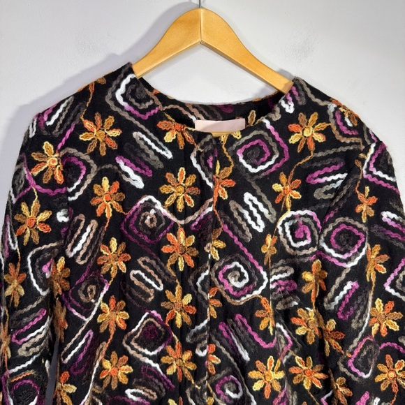 Anthropologie Hutch Floral Embroidered Coat Size Small NWT Brand New Multicolour - Picture 5 of 14